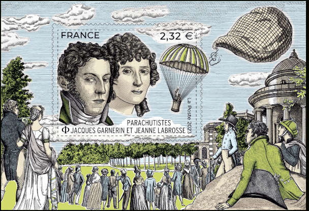 Jacques Garnerin and Jeanne Labrosse, Parachutists