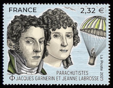 Jacuqes Garnerin and Jeanne Labrosse, Parachutists