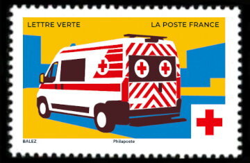 Stamp, Red Cross 2023 : Prevent and Educate, France,  , Red Cross and Red Crescent