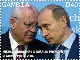 Mikhail Gorbachev & Russian President Vladimir Poutine, 2004