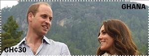 Stamp, The Prince and Princess of Whales, Ghana,  , Famous People, Princes, Princesses, Royalty