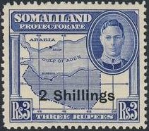 2 Shilling of 3 Rupie(Mi.Nr.:99)