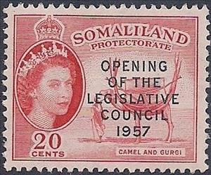 Stamp, Camel with Load - Overprinted, British colonies and territories,  , Camels, Queens, Animals (Fauna)