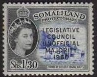 Overprint:(LEGISLATIVE/COUNCIL/UNOFFICIAL/MAJORITY/1960)