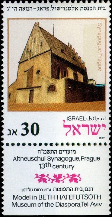 Model of Altneuschul Synagogue, Prague