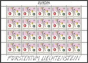 Full Pane, C.E.P.T.- Circus, Liechtenstein,  , C.E.P.T. / Europe, Circus, Clowns