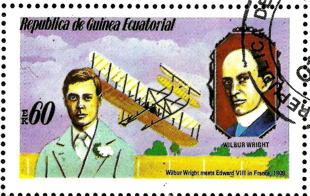 Edward VIII., Wright Brothers Flyer and W. Wright