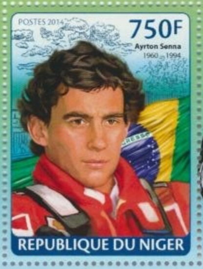 With flag of Brazil