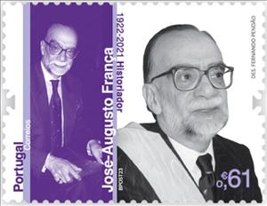Stamp, José-Augusto França, Historian of Art, Portugal,  , Famous People, Historians