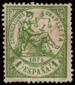 Stamp, Allegory of Justice, Spain,  , Scales (balance), Swords, Women