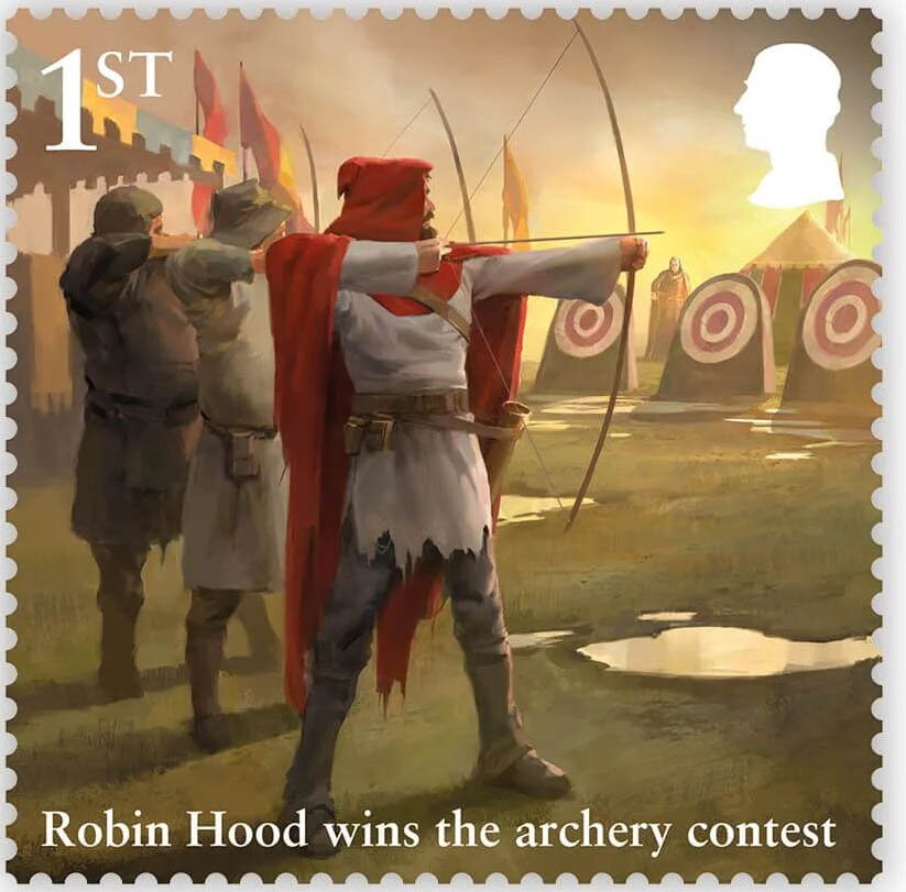 Robin Hood Wins the Archery Contest