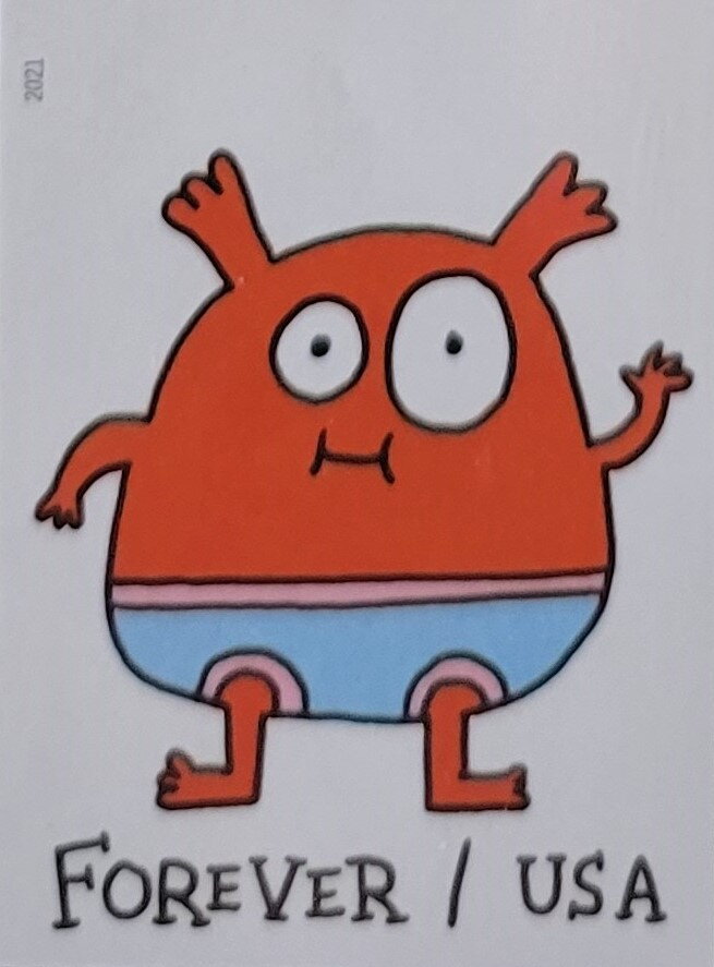 Orange Message Monster