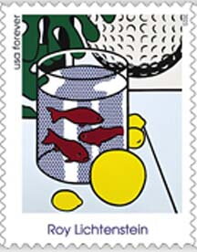 Stamp, Still Life with Goldfish by Roy Lichtenstein, United States of America,  , Art