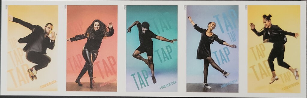 Tap dance Se-Tenant Strip of 5 Horizontal