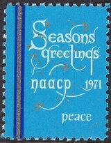 Seasons Greetings Peace NAACP 1971