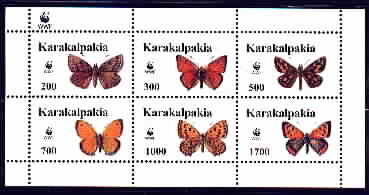 Butterflies and WWF logo