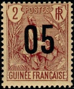 Stamp, Type shepherd pulas, French Colonies,  