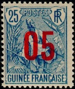 Stamp, Type shepherd pulas, French Colonies,  