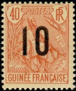Stamp, Type shepherd pulas, French Colonies,  