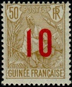 Stamp, Type shepherd pulas, French Colonies,  