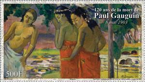 Stamp, Paul Gauguin, Artist, French Polynesia,  , Art