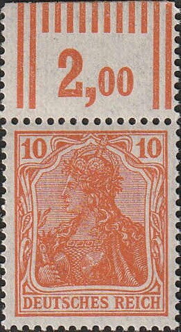 Germania with hatched background