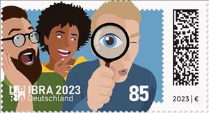 Stamp, IBRA '23 Philatelic Exhibition, Essen, Germany, Federal Republic,  , Optical Instruments, Philatelic Exhibitions