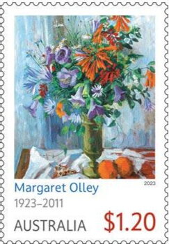 Stamp, Winter Flowers by Margaret Olley, Australia,  , Art, Flowers
