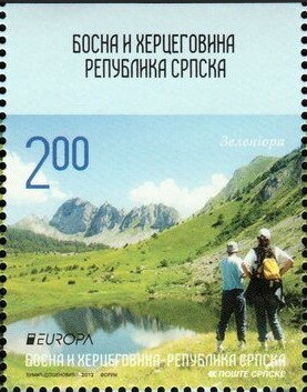 Stamp, Zelengora, Bosnia and Herzegovina, Serbian Admin,  , C.E.P.T. / Europe, Landscapes, Mountains, Tourism