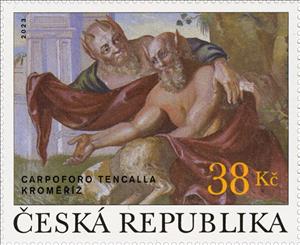 Stamp, Mural by Carpoforo Tencalla, Czech Republic,  , Art, Baroque
