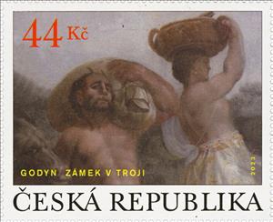 Stamp, Mural by Godyn, Czech Republic,  , Art, Baroque