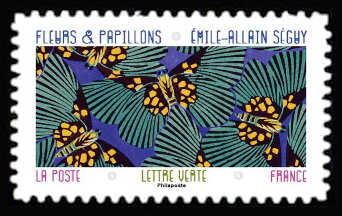 Émile-Allain Séguy Butterfly and Flower Textile Designs