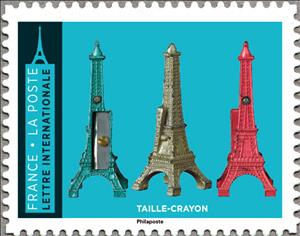 Stamp, Pencil Sharpener, France,  , Towers