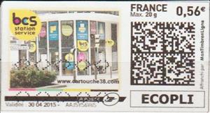 Stamp, Bcs Station Service, France,  , Computers