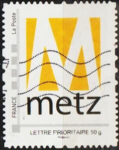 Stamp, M Metz, France,  , Logos