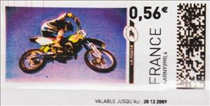 Stamp, Motocycle jump, France,  , Motorcycles