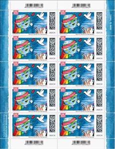 Full Pane, Take A Stand For Democracy, Germany, Federal Republic,  , Birds, Human Rights, Peace Doves, Pigeons, Politics, Stylized Animals, Stylized Figures / Persons