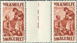 Gutter Pairs, "Almsgiving" by Schiestl, Germany, Saarland,  , Headgear, Paintings
