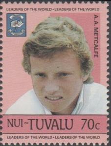 Stamp, A.A. Metcalfe, Tuvalu, Nui,  , Cricket