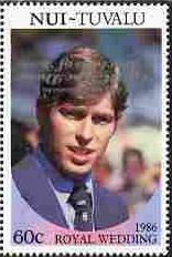 Prince Andrew; overprinted