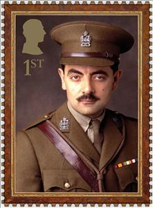Stamp, Rowan Atkinson in Black Adder Goes Forth, United Kingdom of Great Britain & Northern Ireland,  , Actors, Famous People, Television