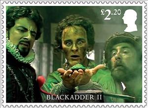 Stamp, Scene from Black Adder II, United Kingdom of Great Britain & Northern Ireland,  , Actors, Famous People, Television