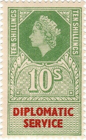 Diplomatic Service Queen Elizabeth II 10/-
