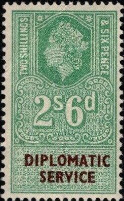 Diplomatic Service Queen Elizabeth II 2/-