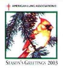 Season's Greetings 2003 female red cardinal