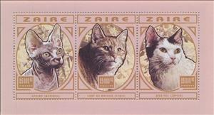 Mini Sheet, Cats, Zaire,  , Animals (Fauna), Cats, Mammals