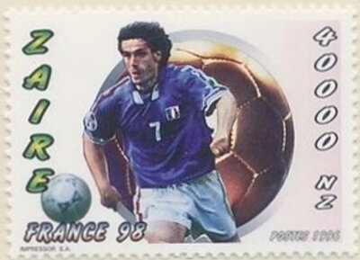 FIFA World Cup Football Soccer in 1998 Italy Player