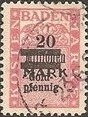 Stamp, Coat of arms, horizontal se-tenant, surcharged, Baden,  , Coats of Arms