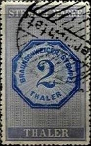 Stamp, Value In Oval, Brunswick,  , Numbers