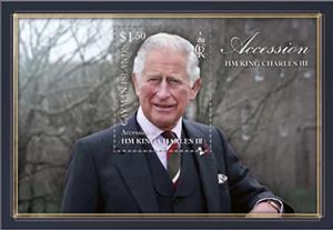 Souvenir Sheet, Accession of King Charles III, Cayman Islands,  , Kings